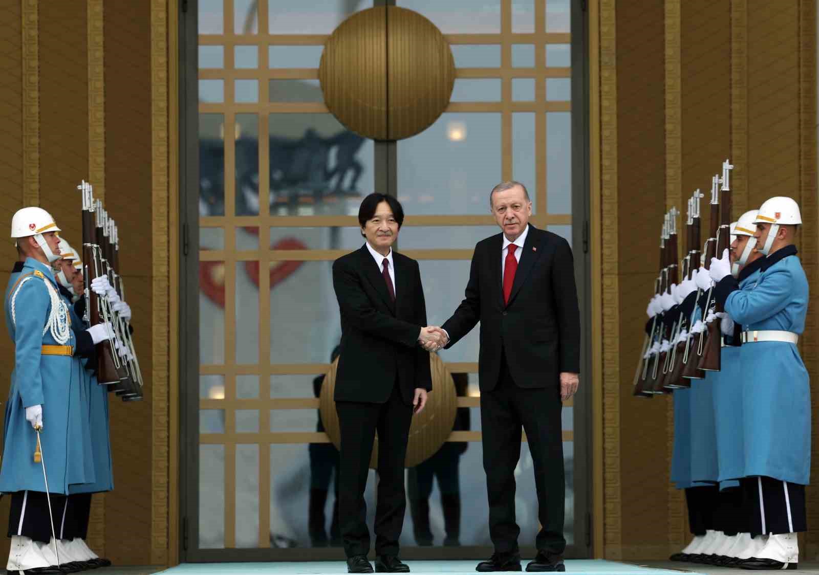 Cumhurbaşkanı Erdoğan, Japonya Veliaht Prensi Fumihito’yu kabul etti
