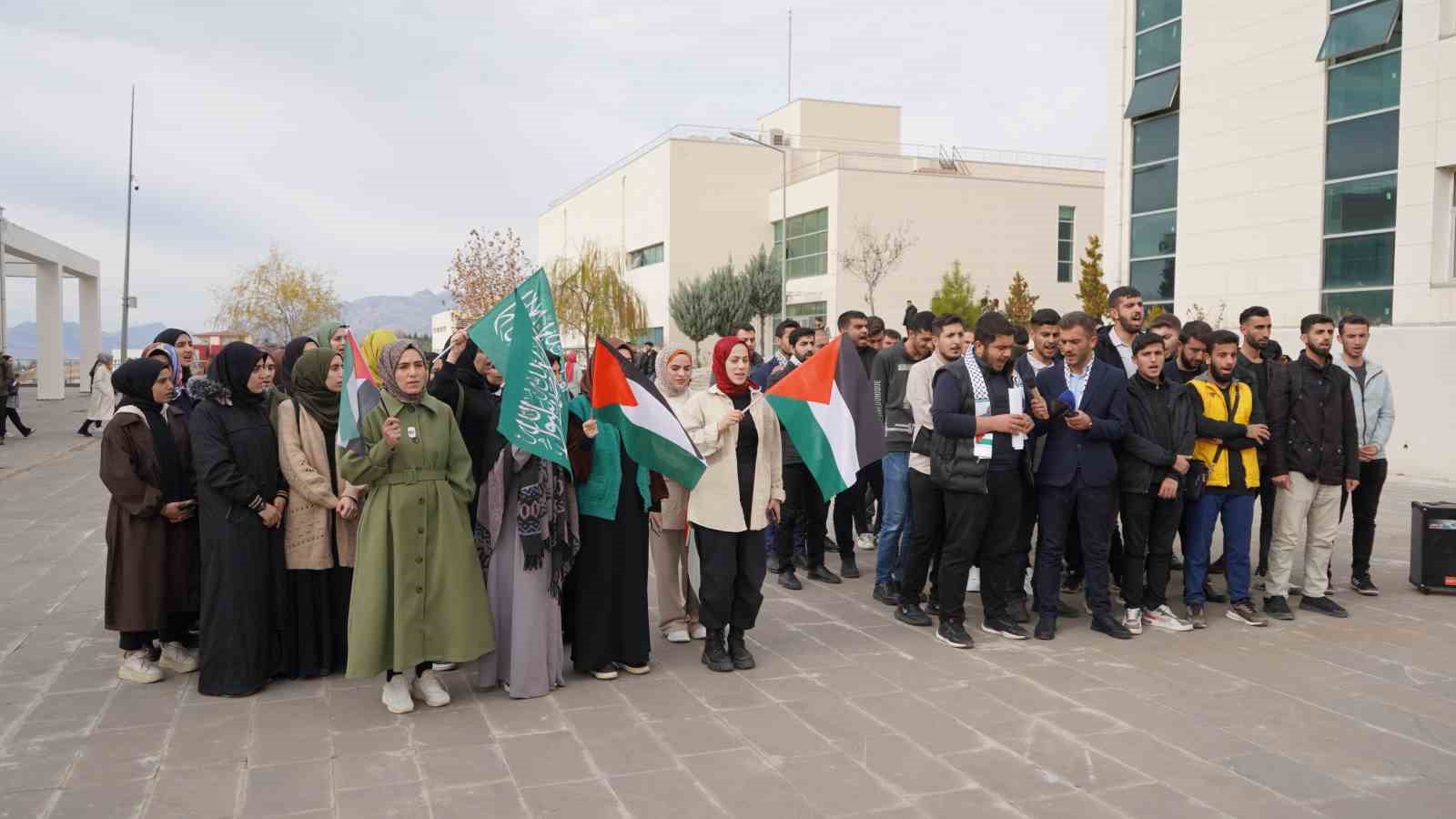 Şırnak’ta üniversite öğrencilerinden Filistin’e destek
