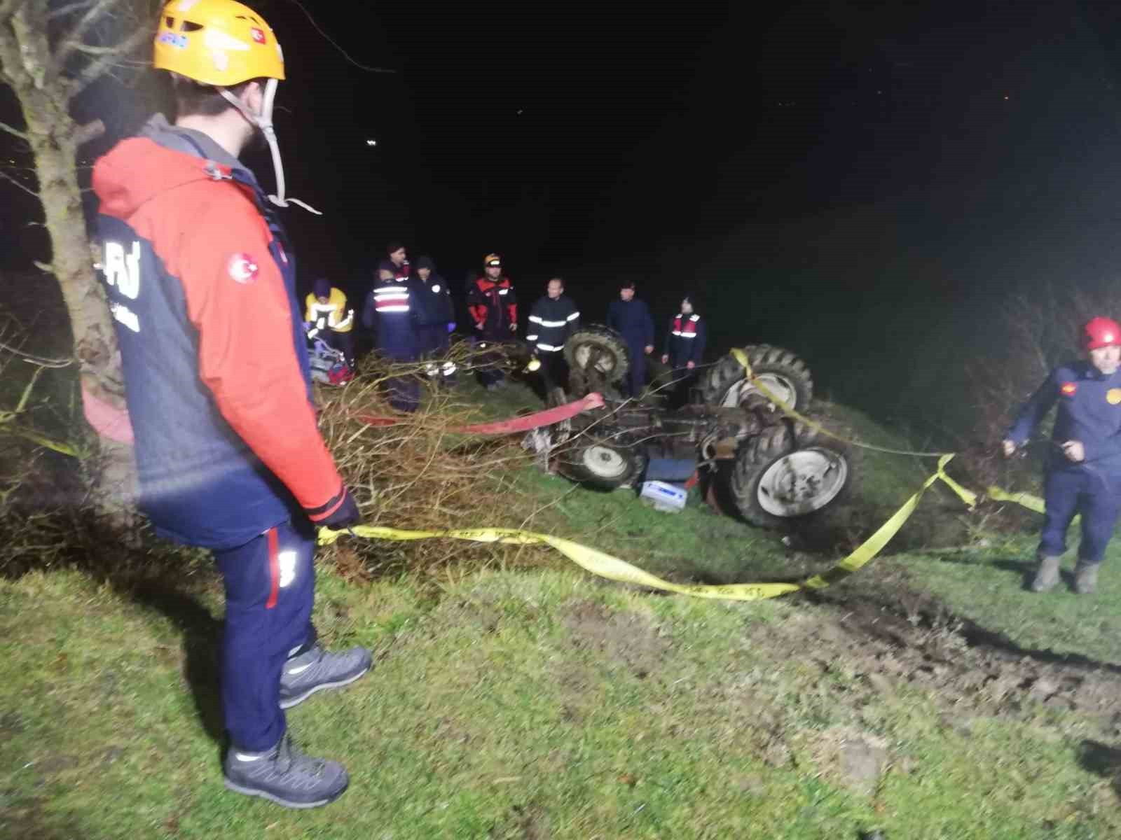 Samsun’da traktör devrildi: 1 ölü
