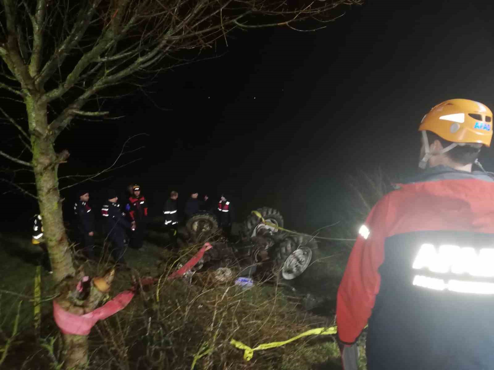 Samsun’da traktör devrildi: 1 ölü
