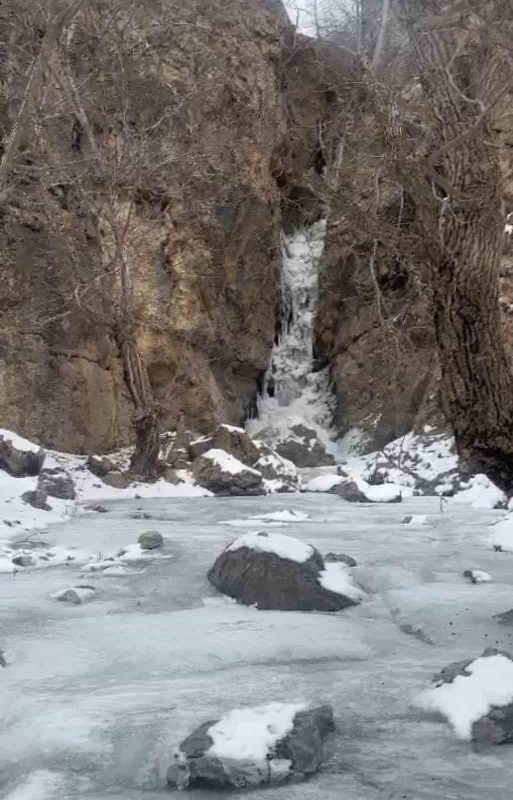 Cennet ve Cehennem Vadisi karla kapandı
