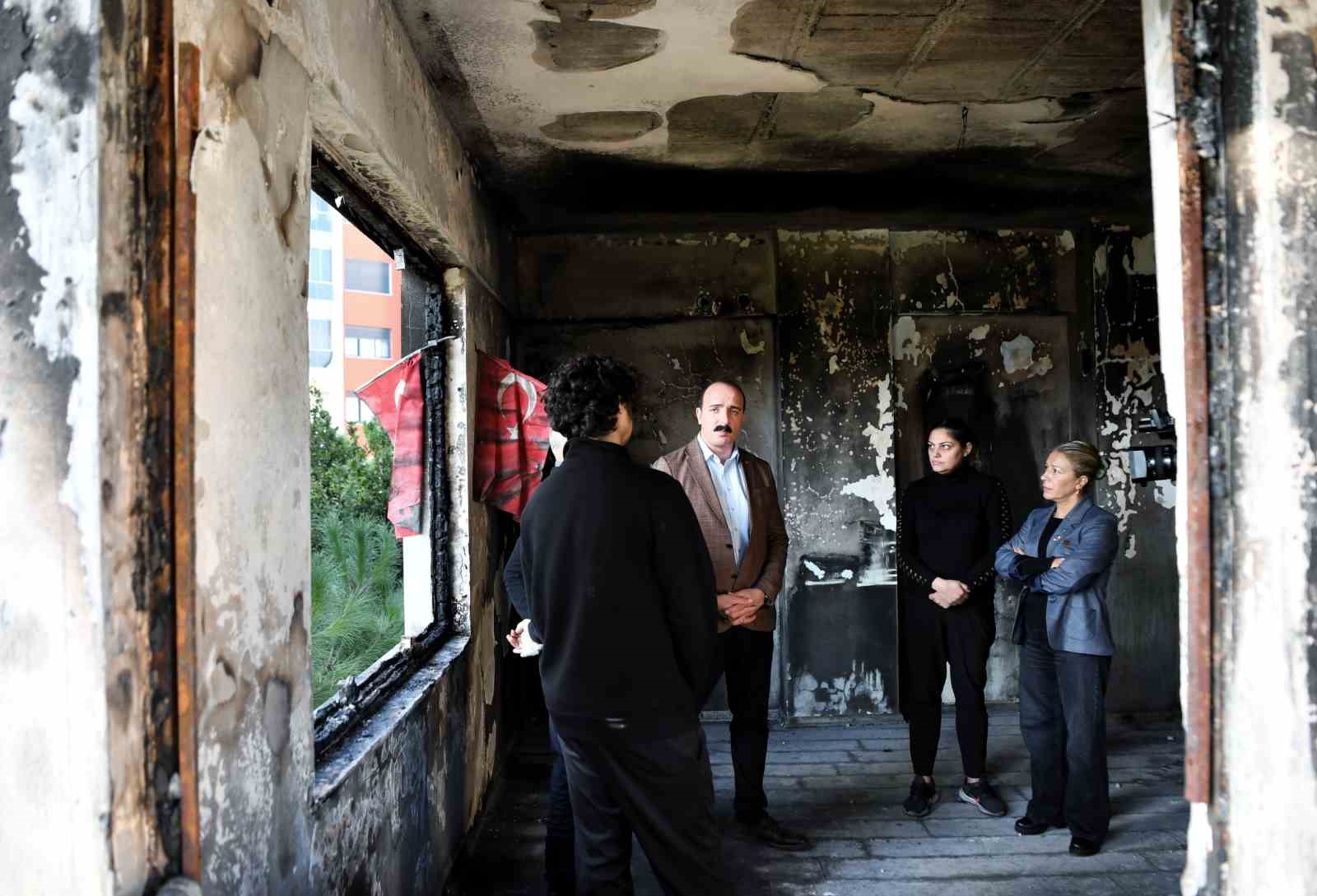 Başkan Kotan’dan evi yanan aileye destek sözü
