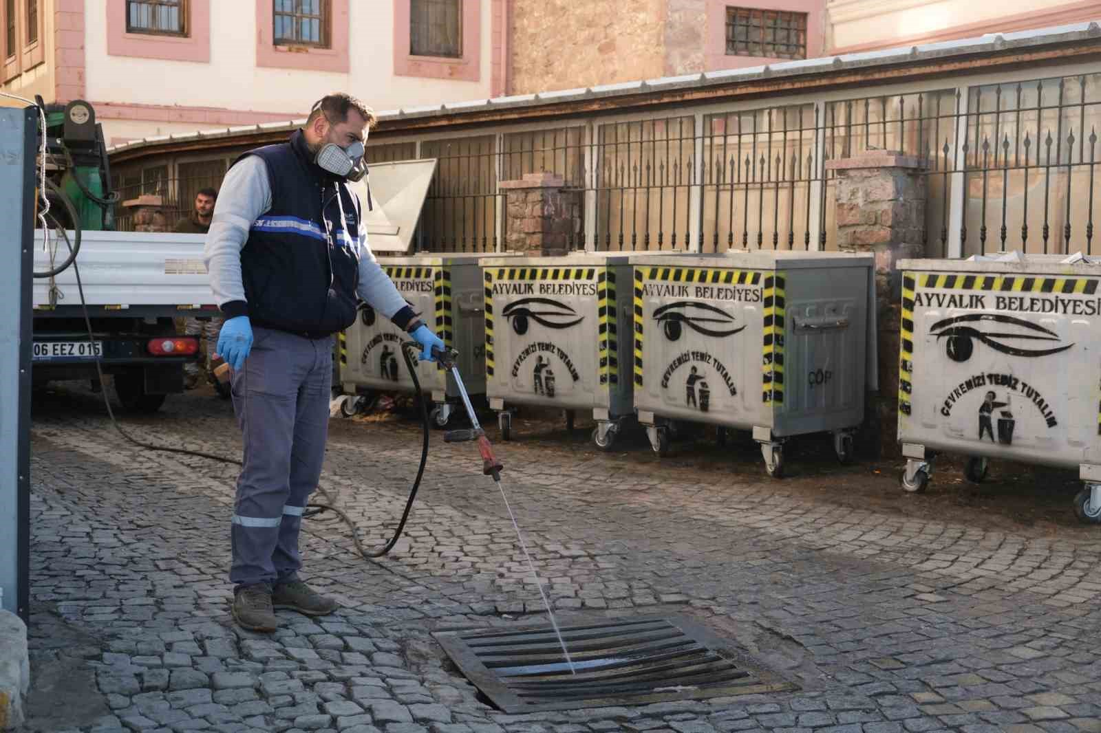 Ayvalık’ta kışlık ilaçlama çalışmaları yapıldı
