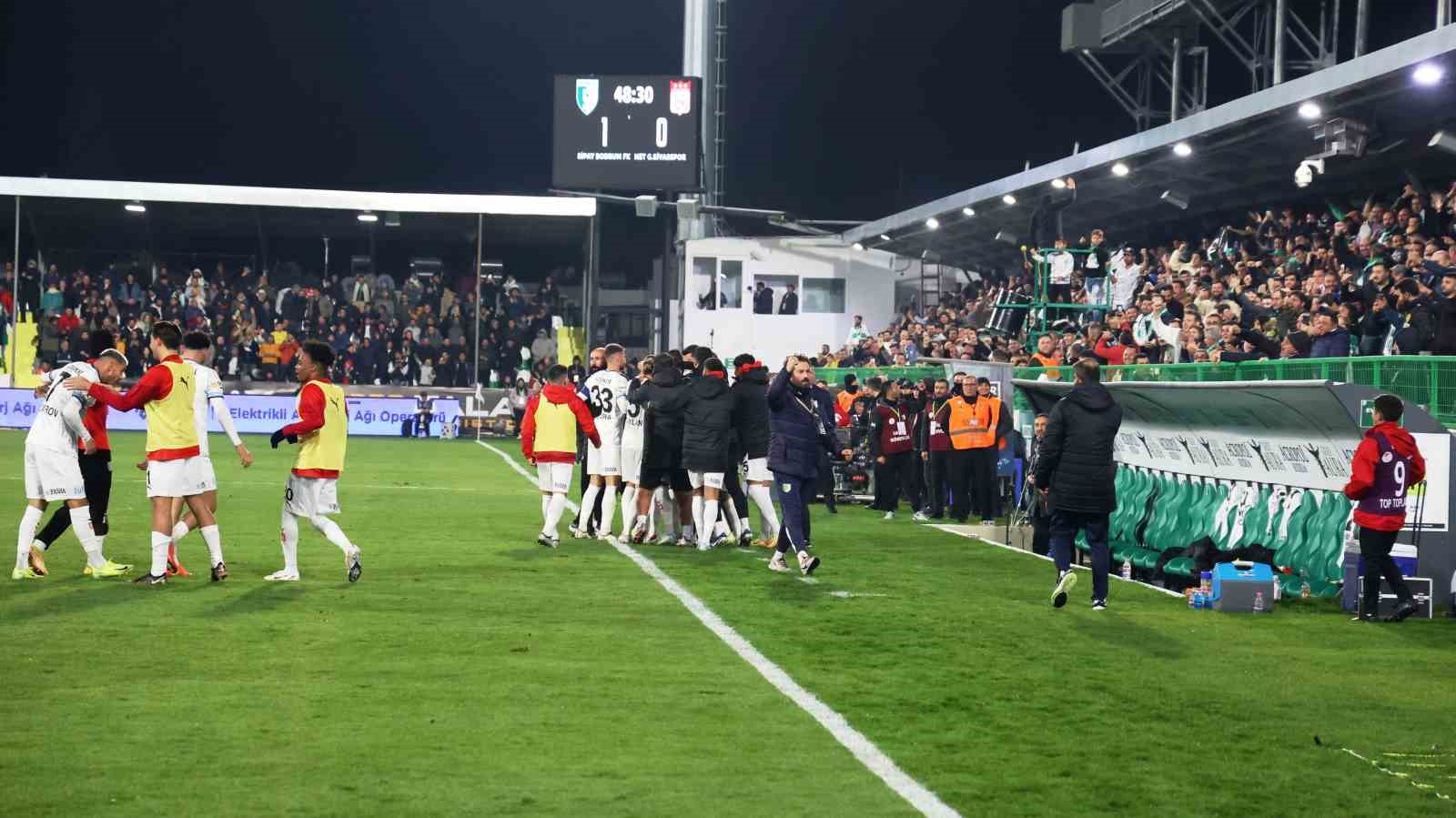 Trendyol Süper Lig: Bodrum FK: 2 - Sivasspor: 0 (Maç sonucu)
