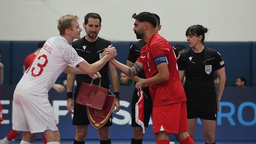 Futsal A Millî Takımı 2026 Avrupa Şampiyonası ilk maçı için ETÜ’de parkeye çıktı
