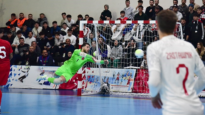 Futsal A Millî Takımı 2026 Avrupa Şampiyonası ilk maçı için ETÜ’de parkeye çıktı
