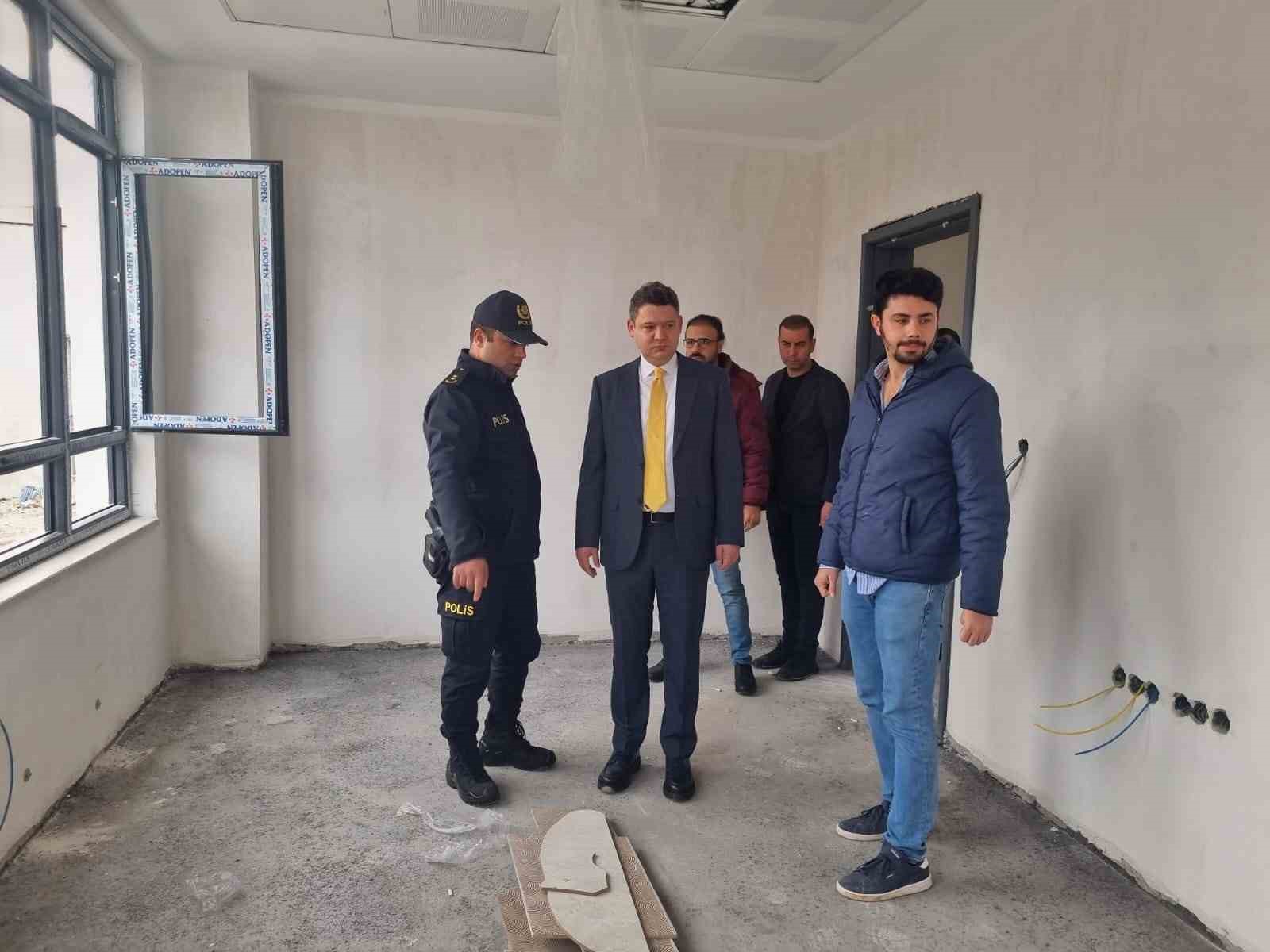 Arsuz’da polis merkezi amirliği inşaatında sona gelindi
