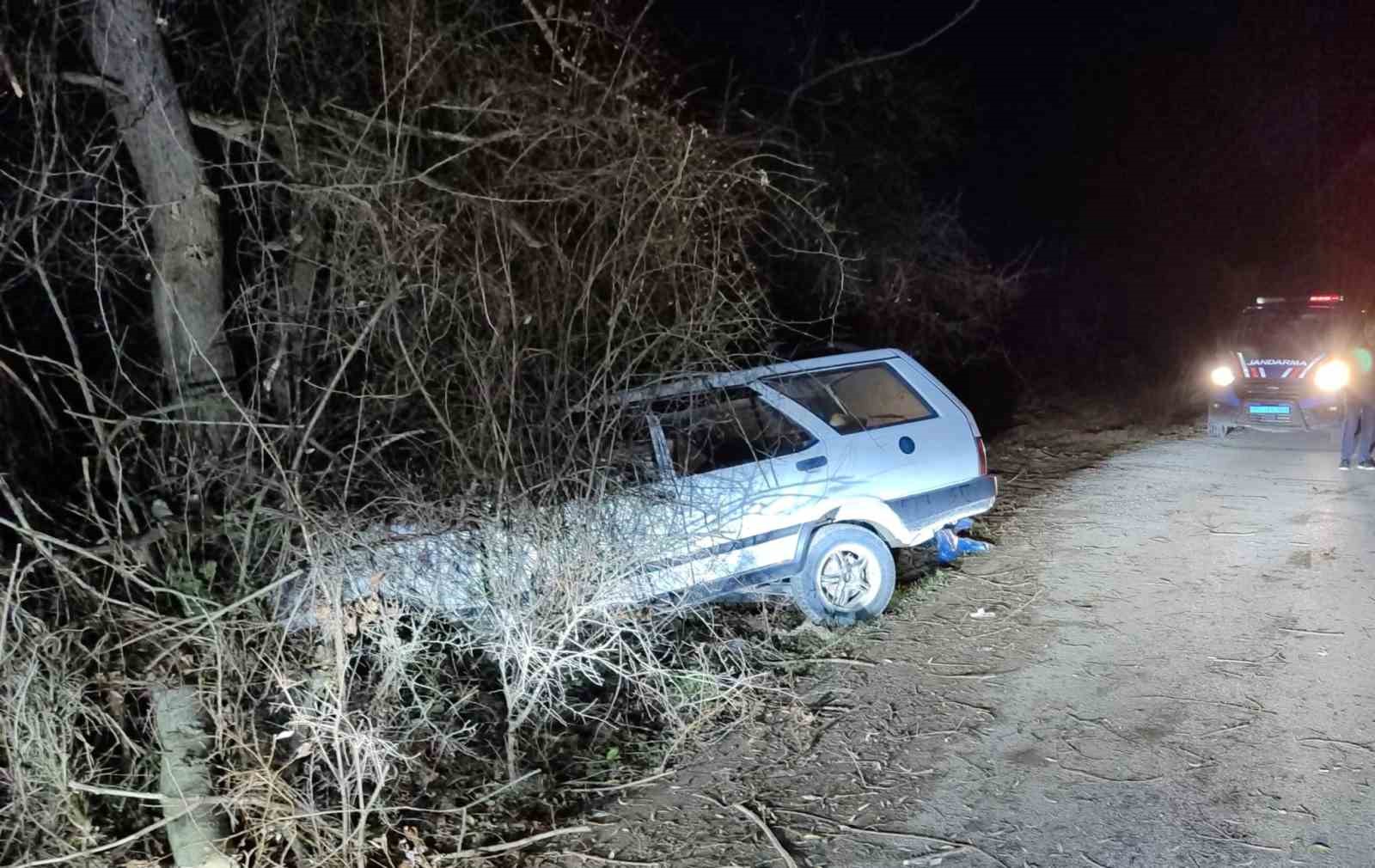 Şarampole uçan otomobilden yaralı kurtulan kadın hayatını kaybetti
