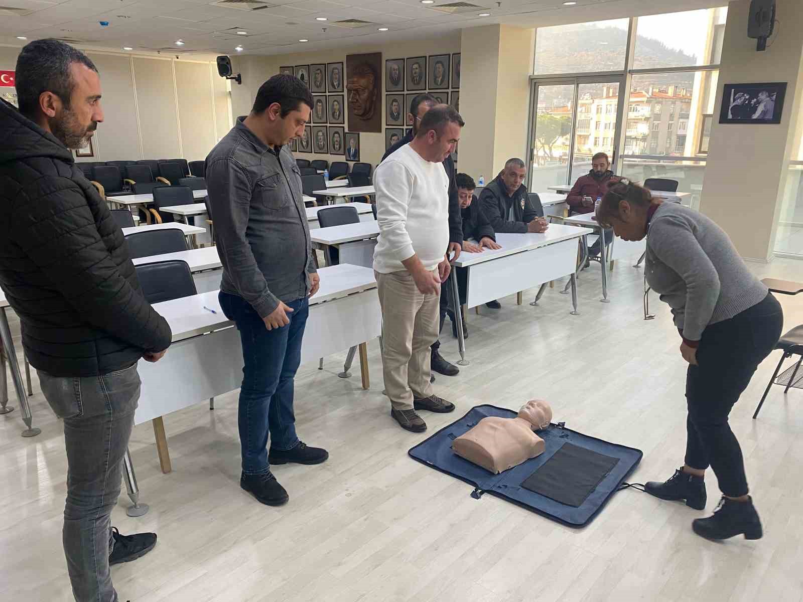 Söke Belediyesi Personeline İlk Yardım Eğitimi verildi
