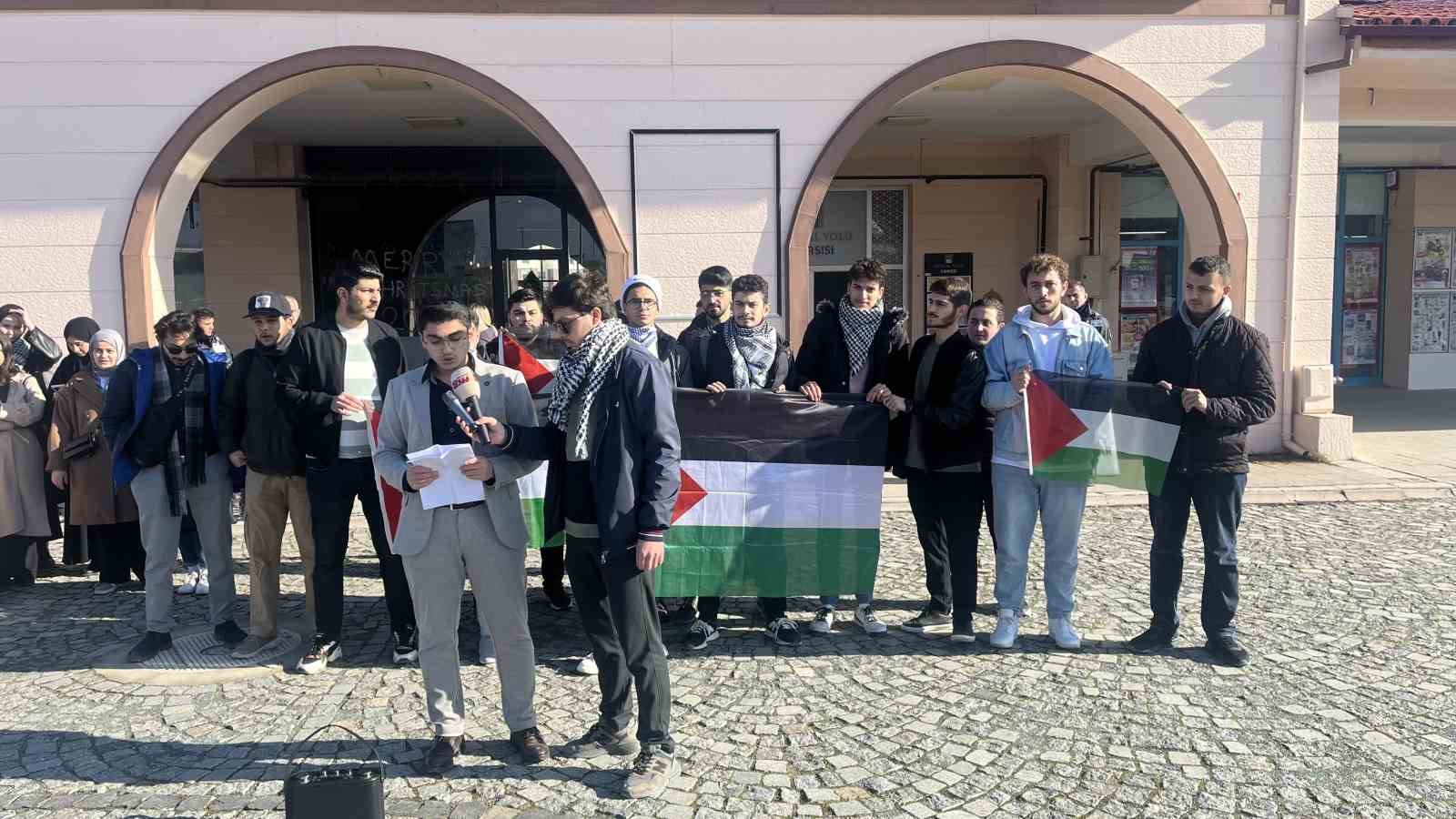 Kastamonu Üniversitesi öğrencileri, Filistin için tek yürek oldu
