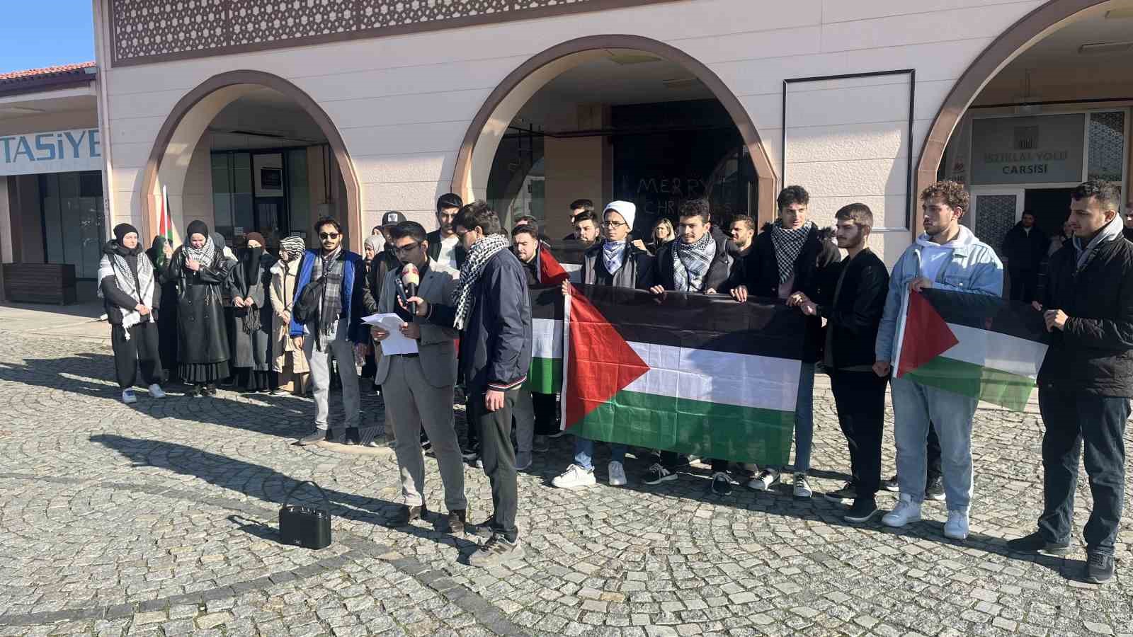 Kastamonu Üniversitesi öğrencileri, Filistin için tek yürek oldu
