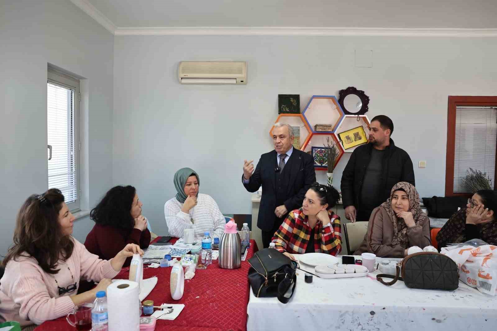 Çalı Kadın ve Çocuk Akademisi’ne Başkan Şadi Özdemir’den ziyaret
