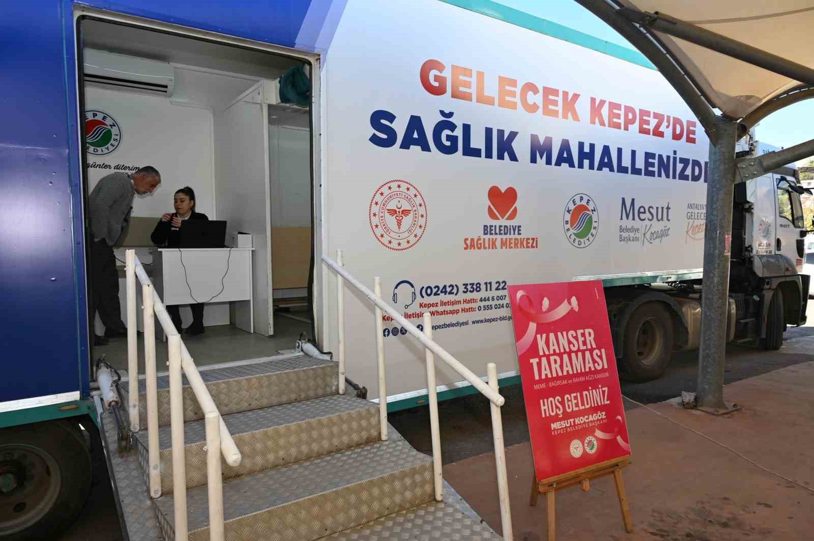 Kepez’in 60 mahallesinde kanser tarama hizmeti
