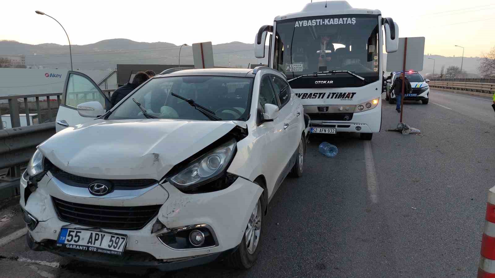 Samsun’da 5 araçlı zincirleme kaza: 2 yaralı
