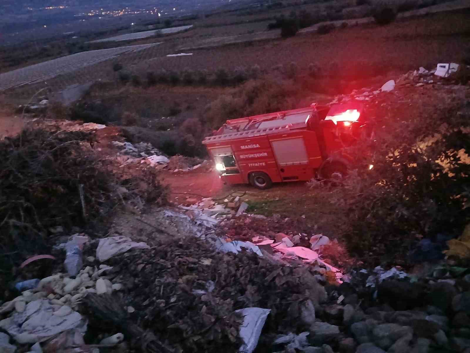 Sarıgöl’de aynı çöplükte ikinci yangın
