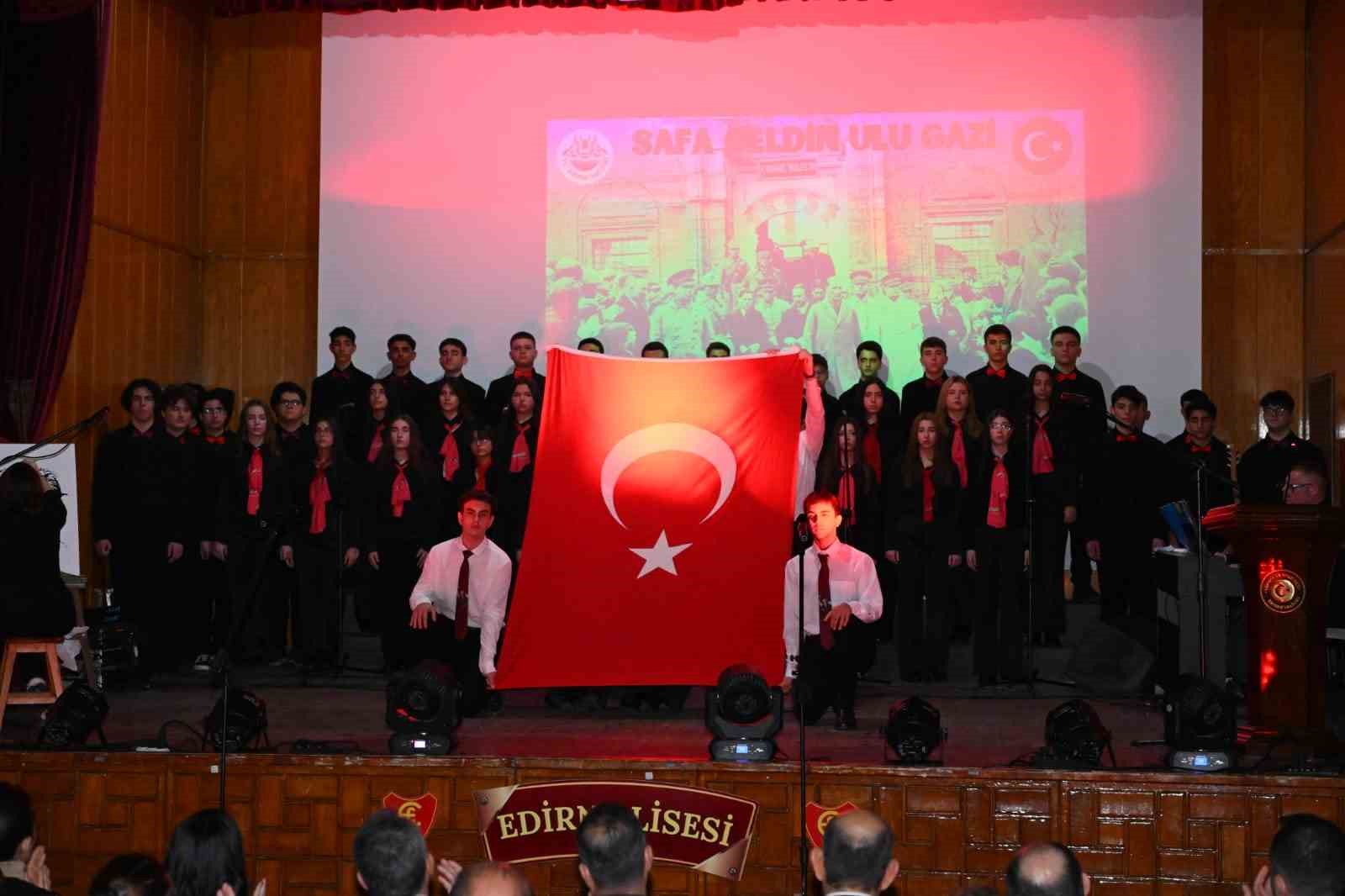 Atatürk’ün Edirne’ye gelişinin 94’üncü yılı törenle kutlandı
