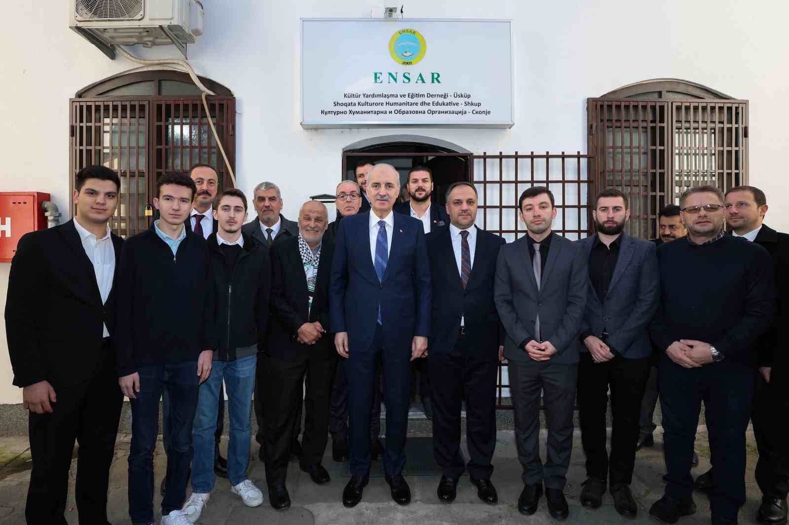 TBMM Başkanı Kurtulmuş, Üsküp’te tarihi Türk çarşısını ziyaret etti
