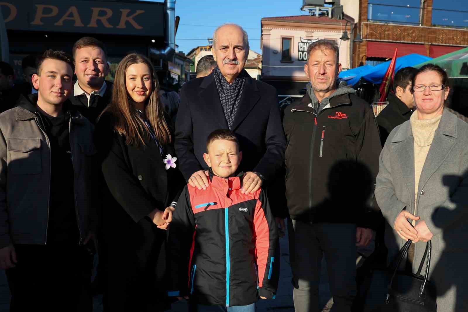 TBMM Başkanı Kurtulmuş, Üsküp’te tarihi Türk çarşısını ziyaret etti
