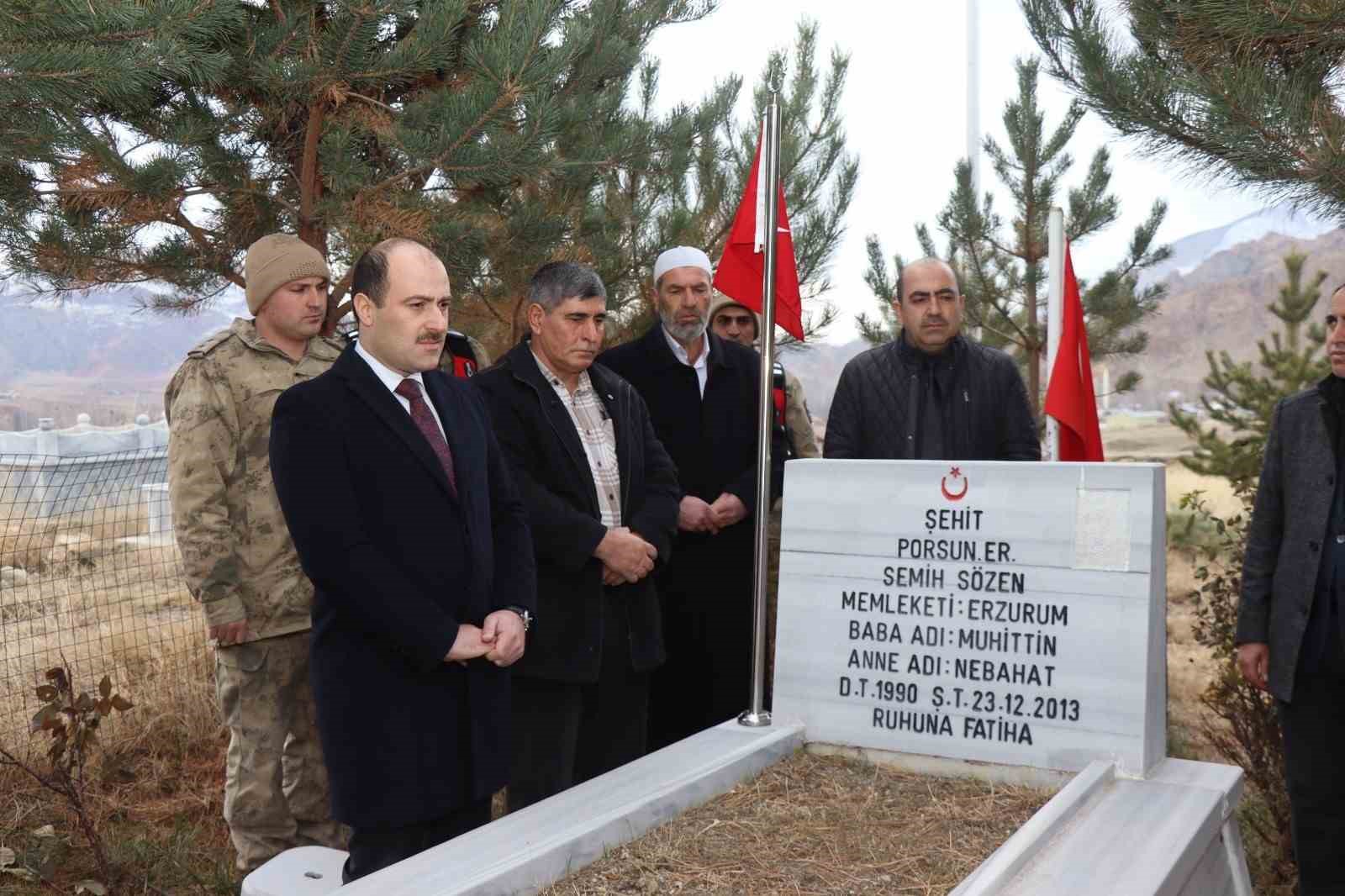 Şehit Semih Sözen mezarı başında anıldı
