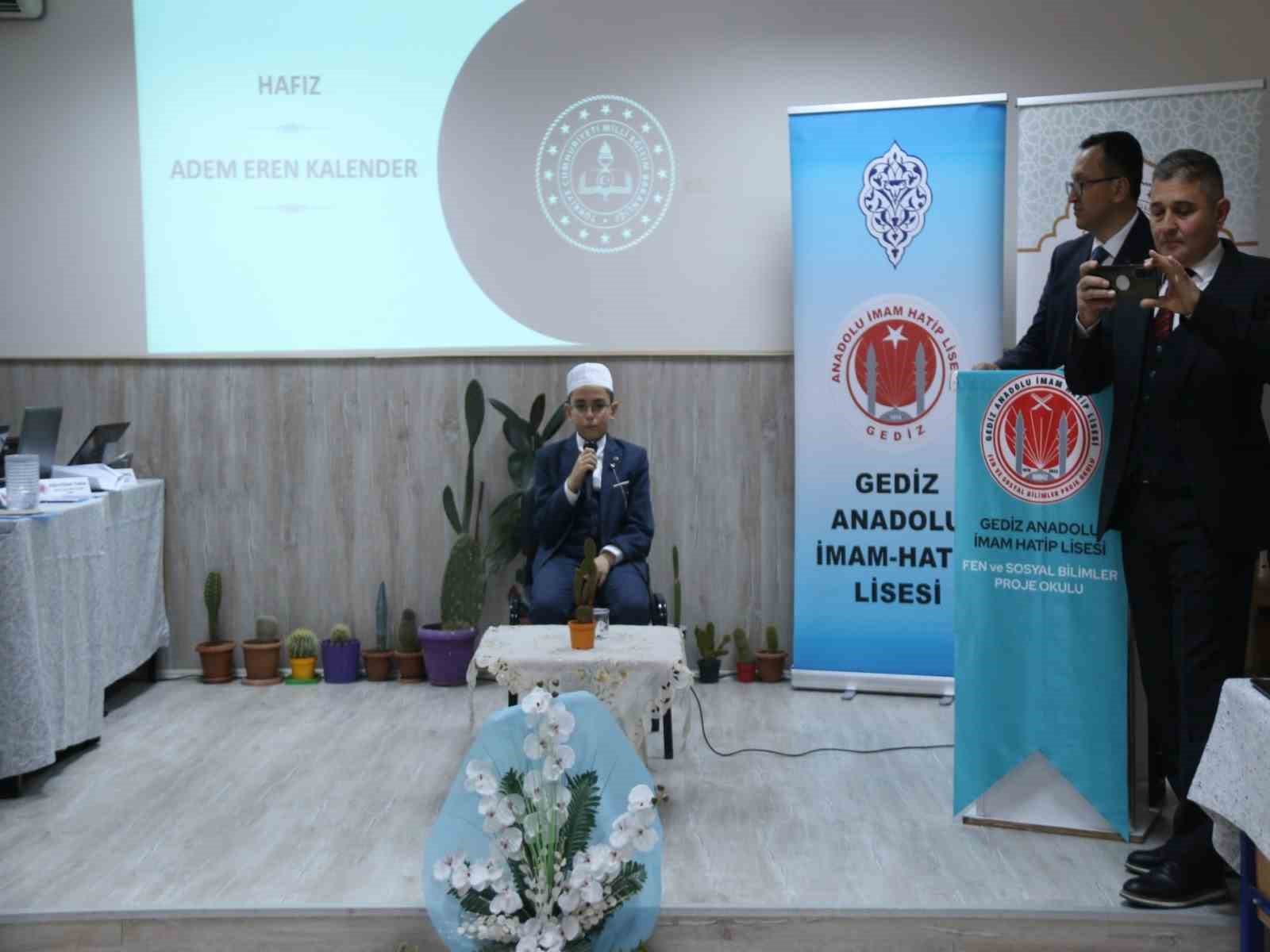 Gediz’de Hafızlık ve Kur’an-ı Kerim’i güzel okuma il finali büyük coşkuyla gerçekleşti
