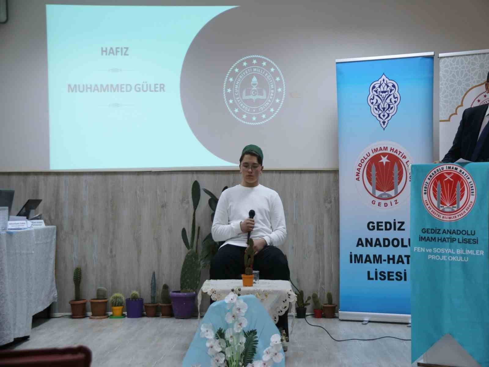 Gediz’de Hafızlık ve Kur’an-ı Kerim’i güzel okuma il finali büyük coşkuyla gerçekleşti
