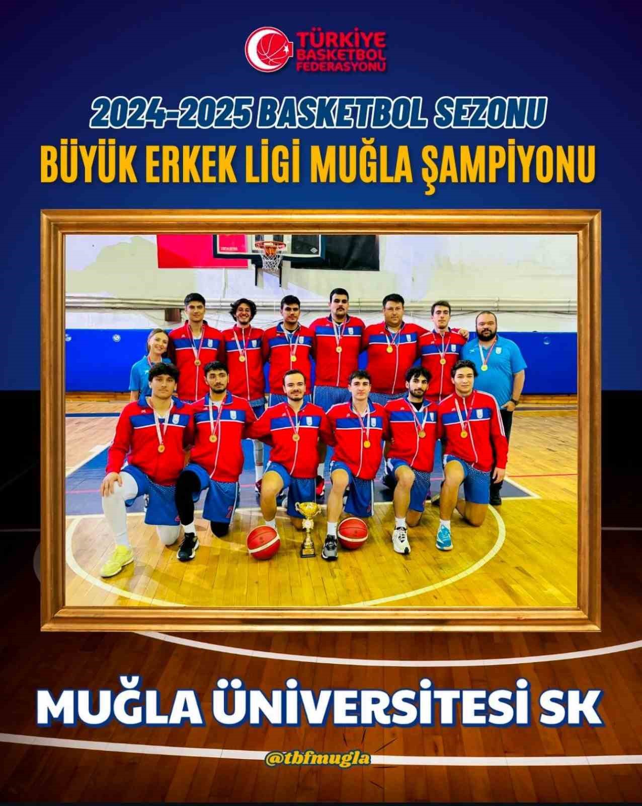 Muğla Üniversitesi Spor Kulübü, namağlup şampiyon oldu
