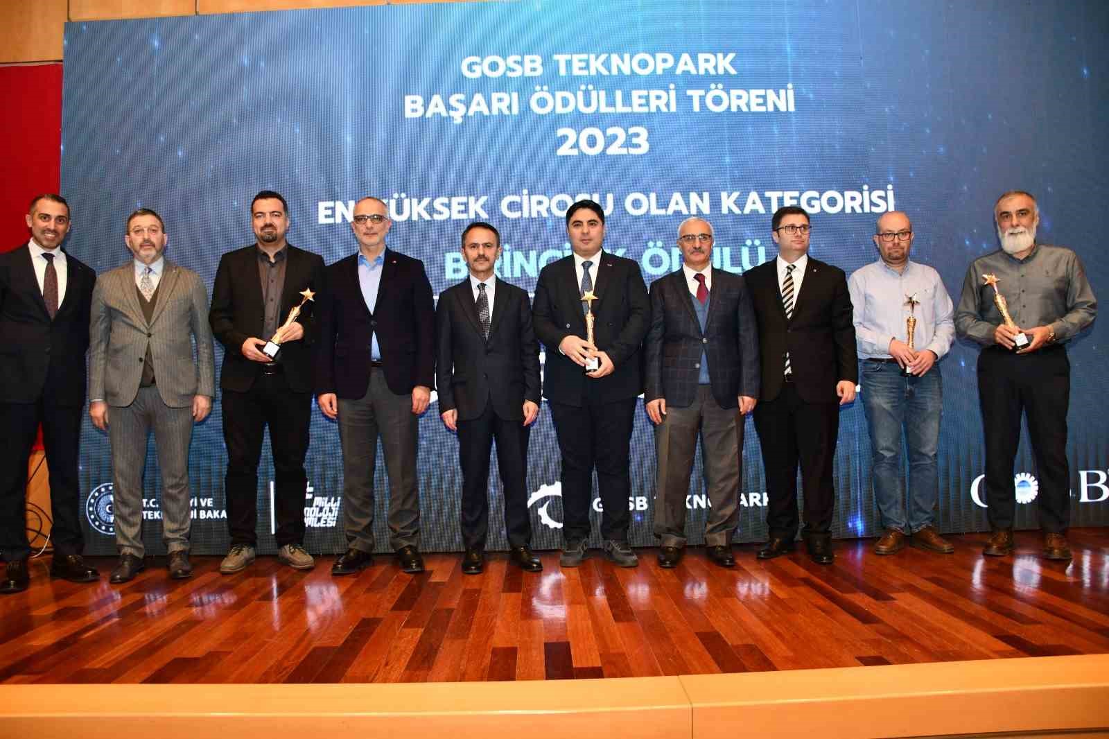 GOSB Teknopark Başarı Ödülleri sahiplerini buldu
