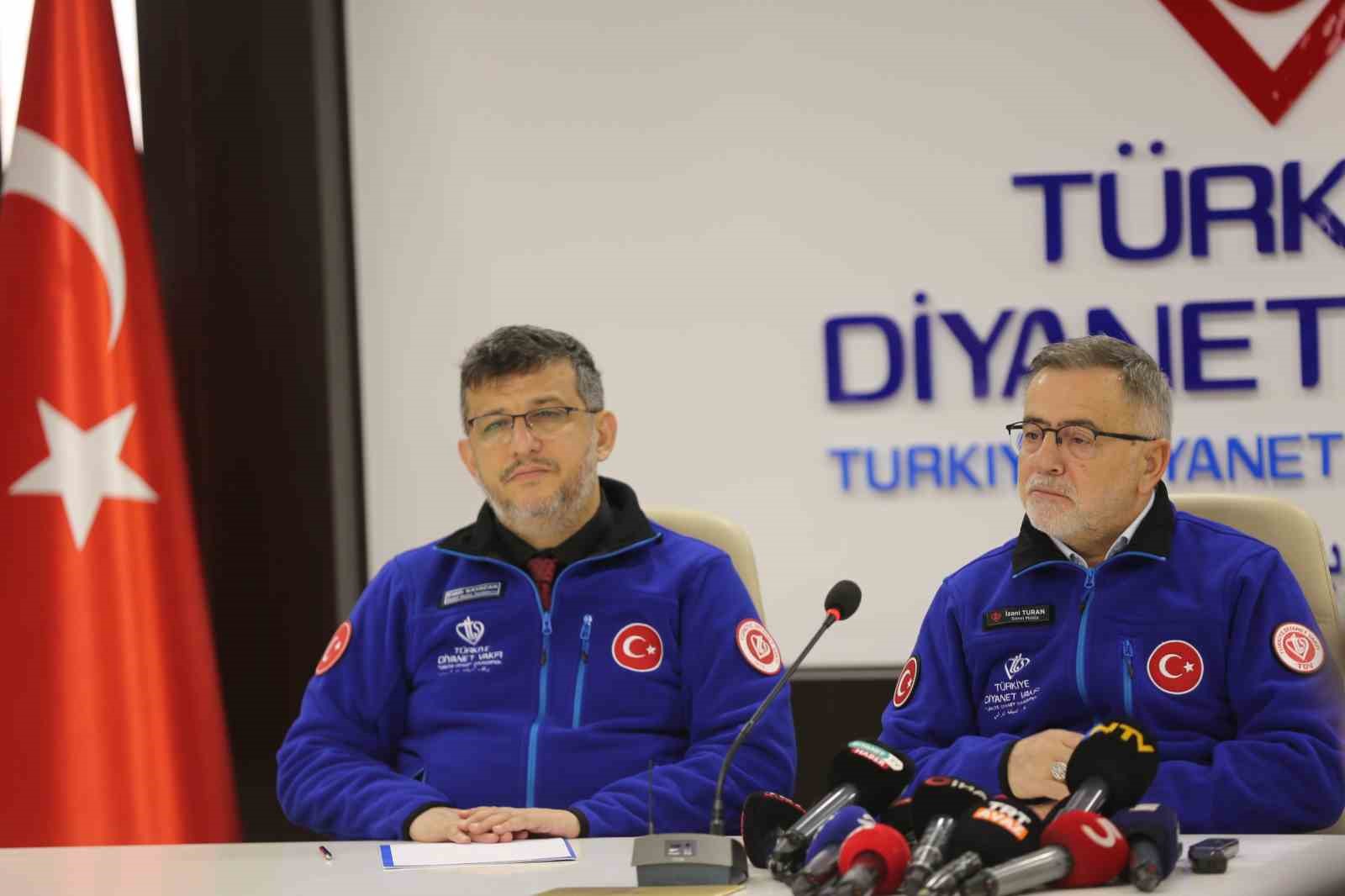 Türkiye Diyanet Vakfı Genel Müdürü Turan: “Suriye’de 13 bin briket ev inşa ettik”
