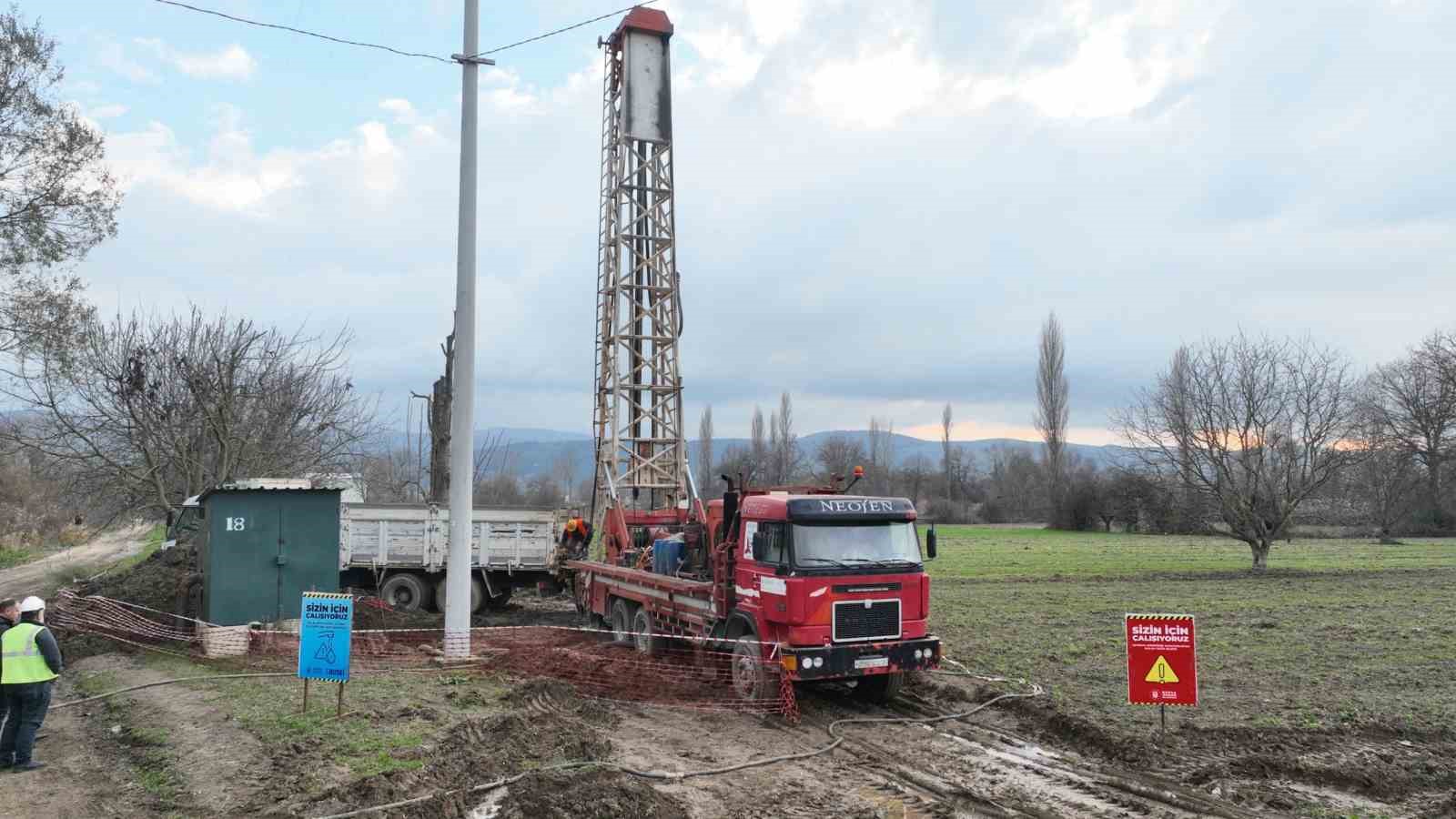 Bursa Büyükşehir, yeni içme su kuyuları için harekete geçti
