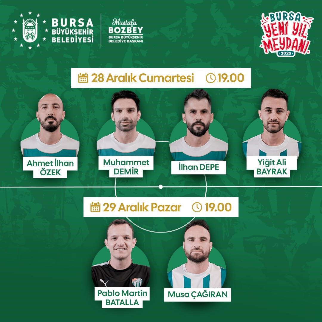 Bursa Yeni Yıl Meydanı’nda Bursaspor imza günü yapacak
