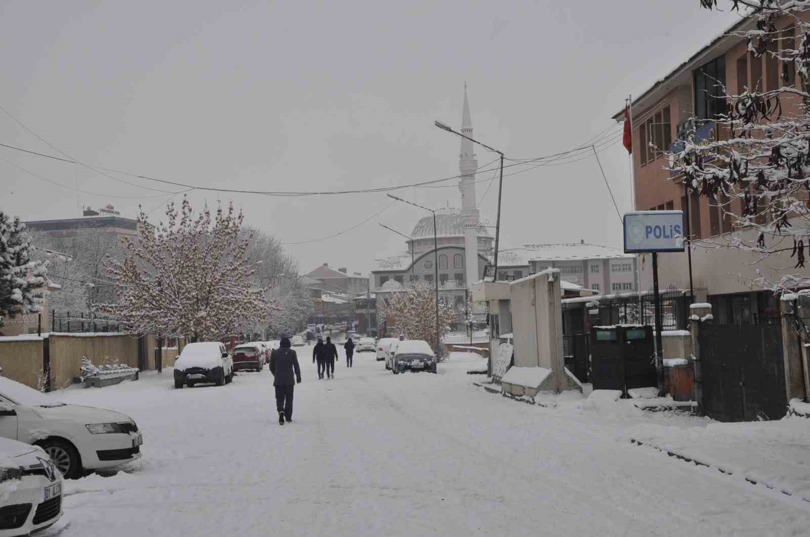 Muş’un Bulanık ilçesinde kar yağışı etkili oldu
