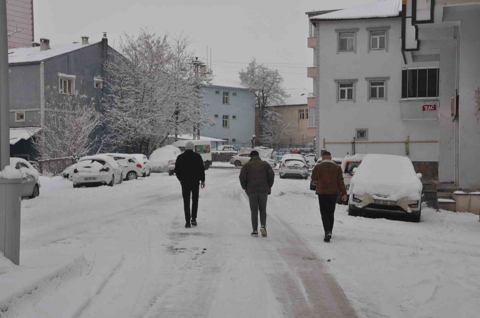 Muş’un Bulanık ilçesinde kar yağışı etkili oldu
