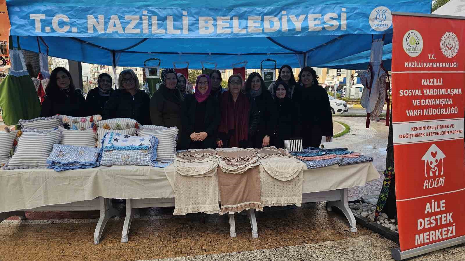 Nazilli’de kursiyerlerin sergisi büyük ilgi gördü
