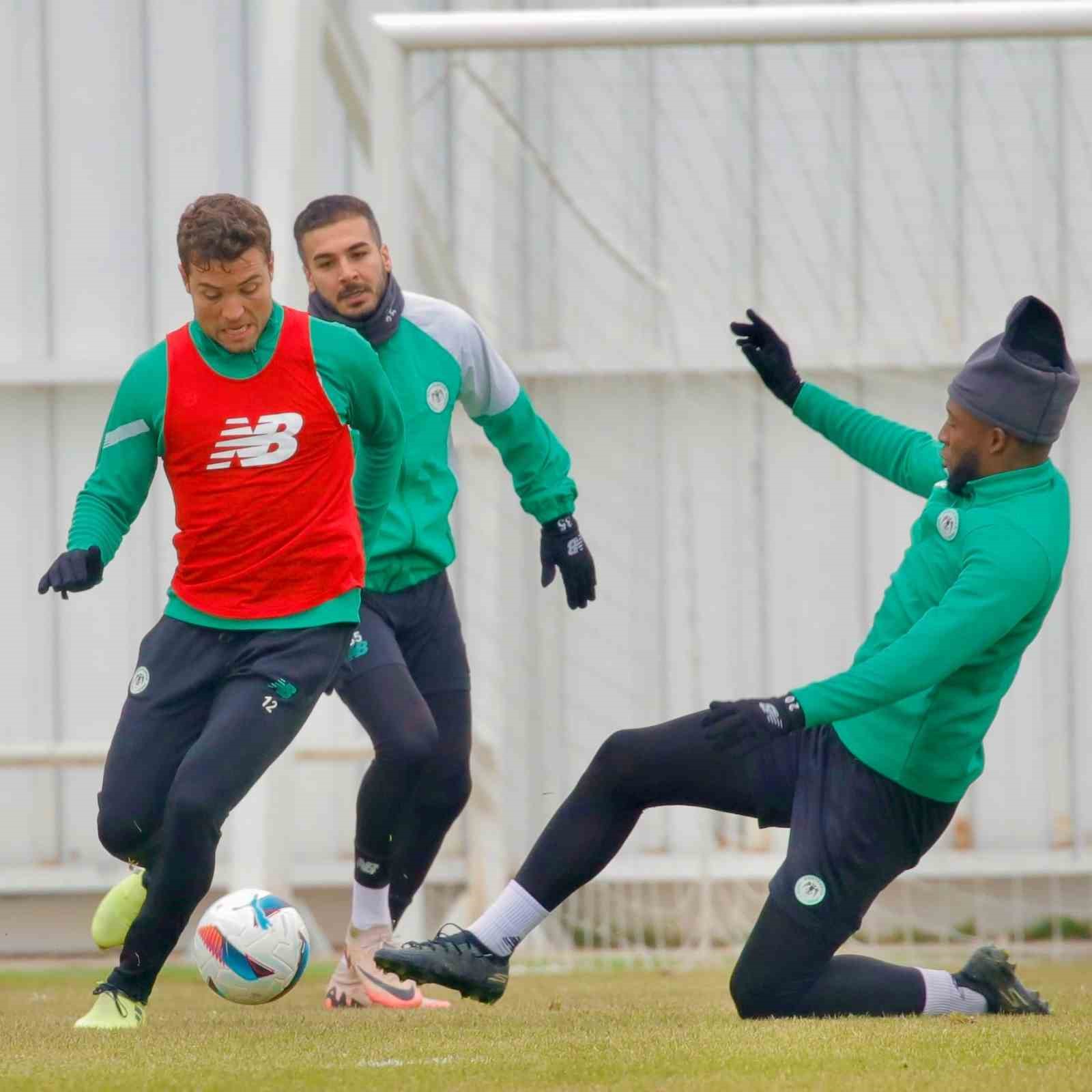 Konyaspor’da, Alanyaspor maçı hazırlıkları devam etti
