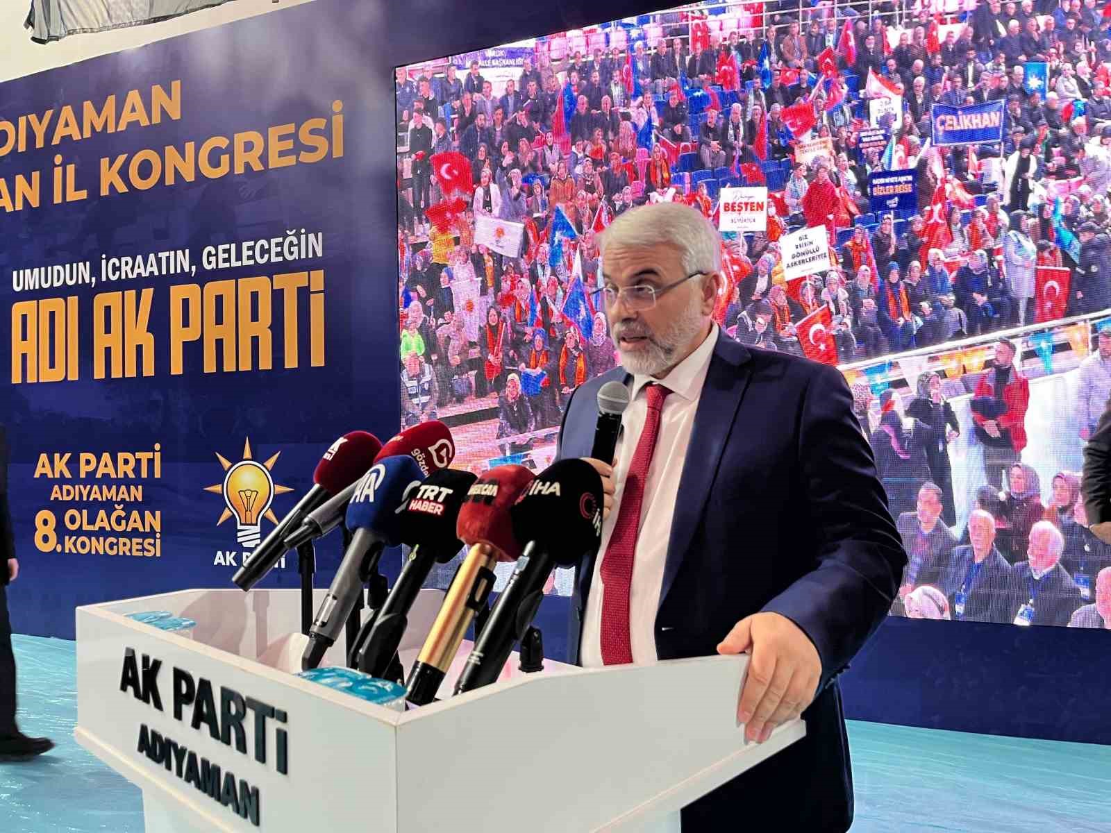 AK Parti Adıyaman 8’inci Olağan İl Kongresi yapıldı
