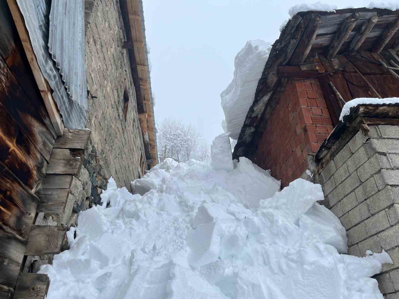 Artvin’in Bıçakçılar köyünde kış zorluklarla geçiyor: Kar kalınlığı 3 metreyi aştı
