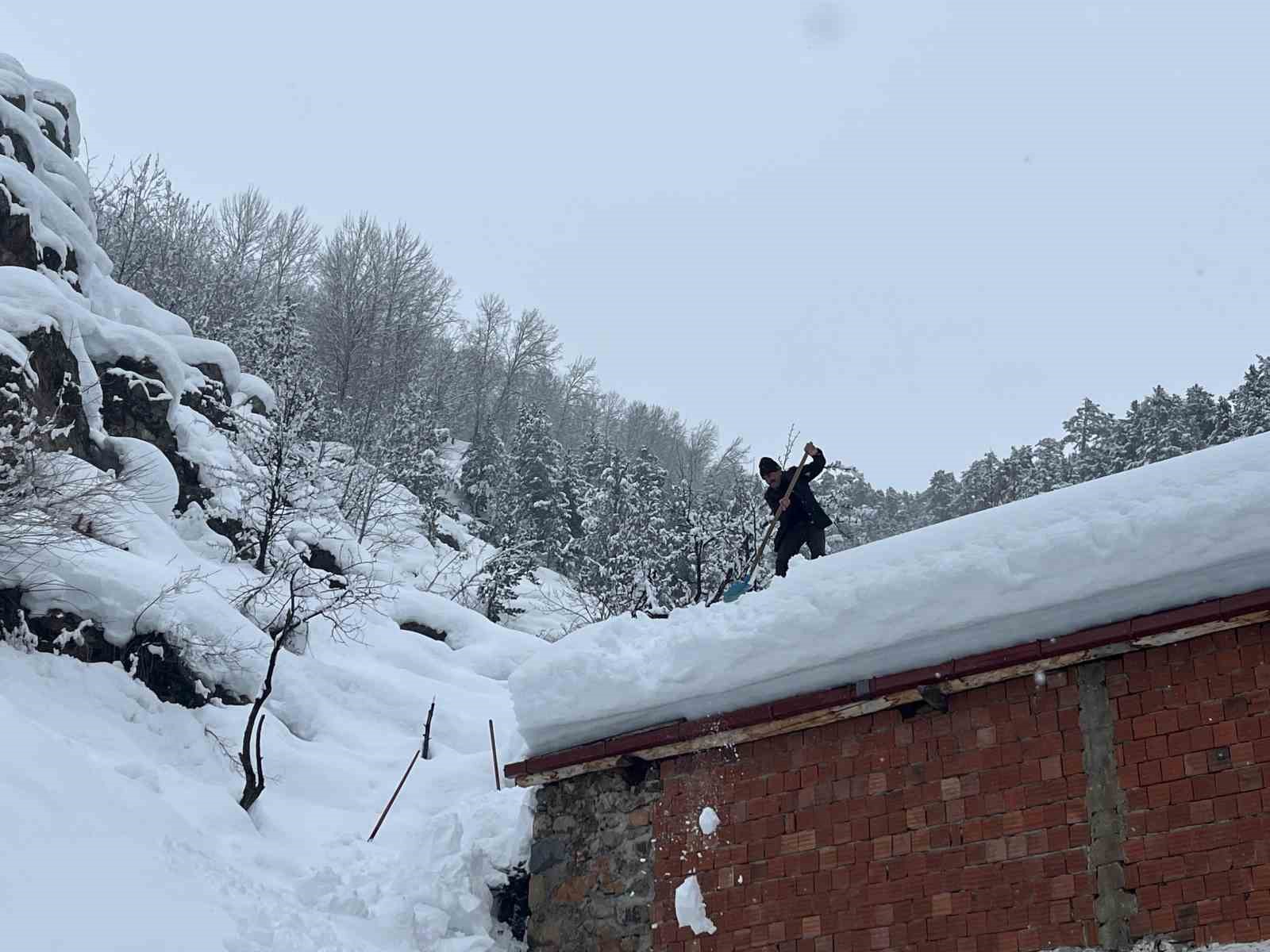 Artvin’in Bıçakçılar köyünde kış zorluklarla geçiyor: Kar kalınlığı 3 metreyi aştı
