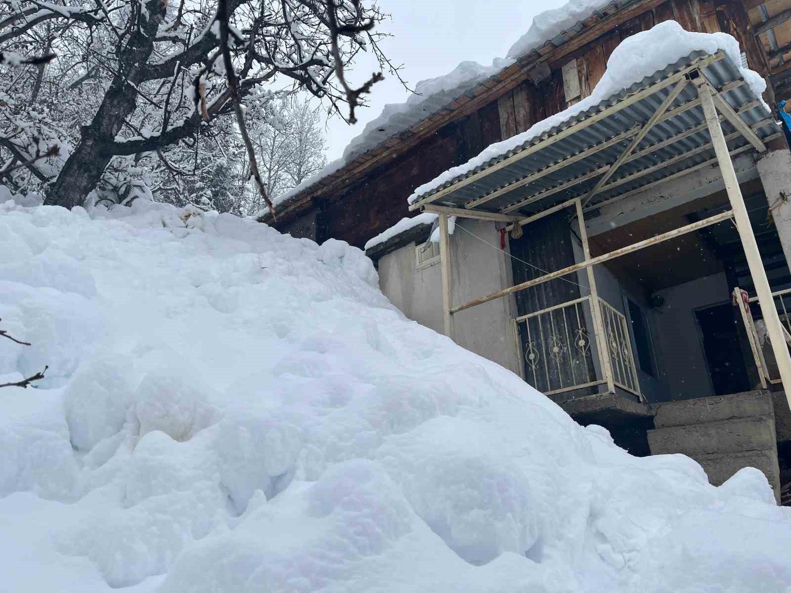 Artvin’in Bıçakçılar köyünde kış zorluklarla geçiyor: Kar kalınlığı 3 metreyi aştı
