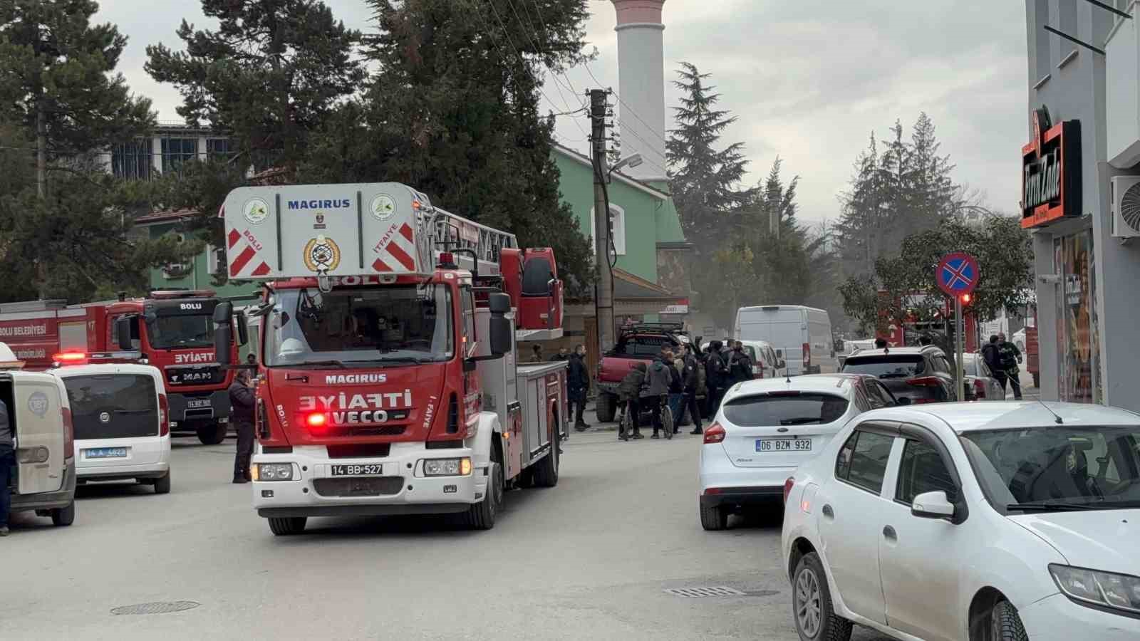 Bolu’da iş yeri yangını
