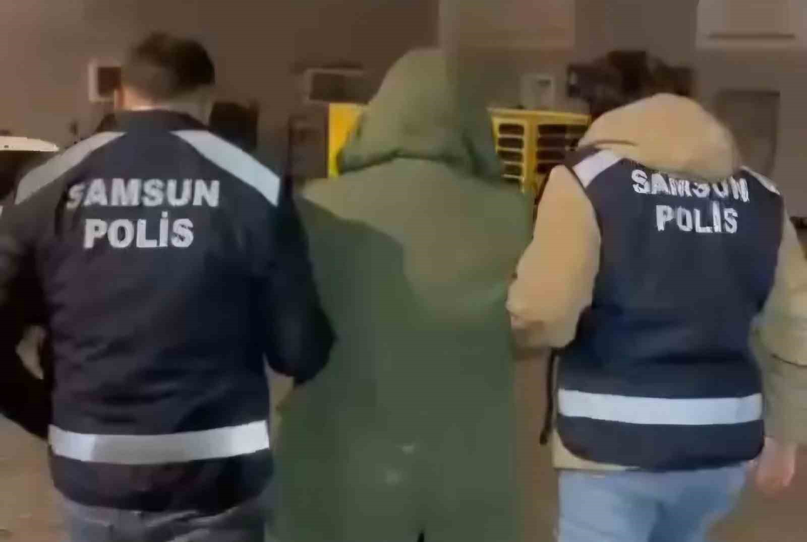 Samsun’da haklarında 7 yıl ile 12 yıl arasında hapis cezası bulunan 3 kişi yakalandı
