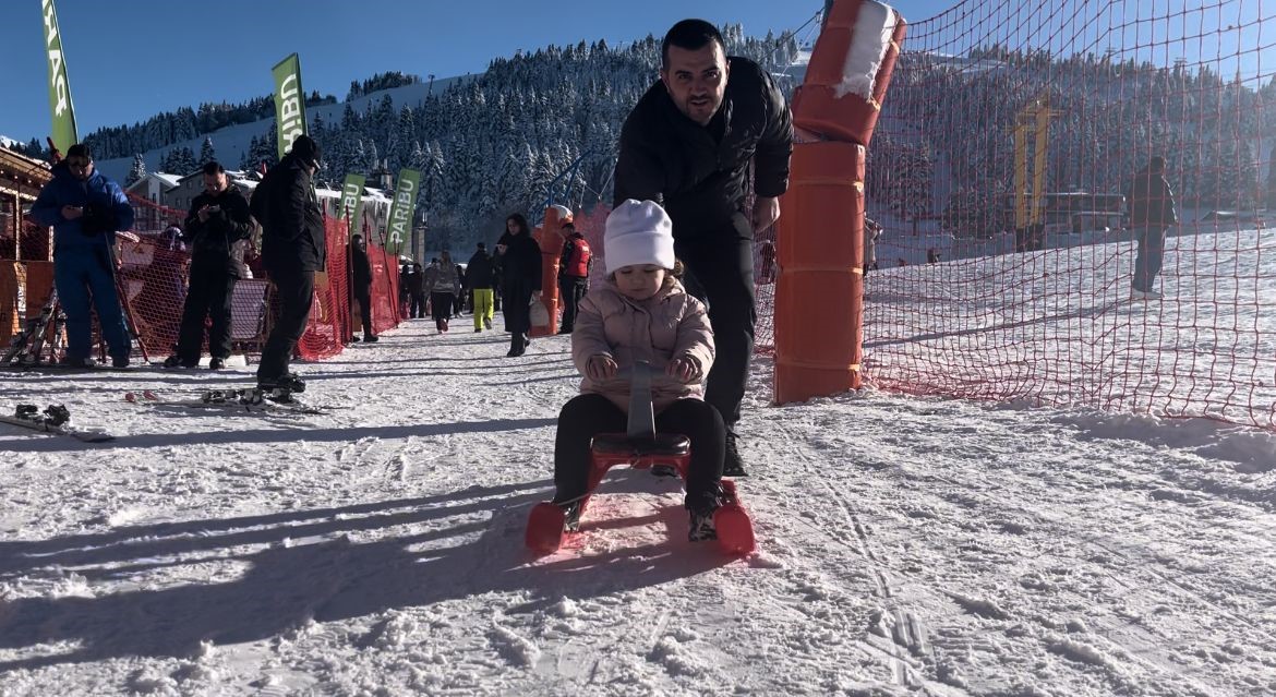 Turistler yeni yılı kutlamak için Uludağ’a akın ettiler
