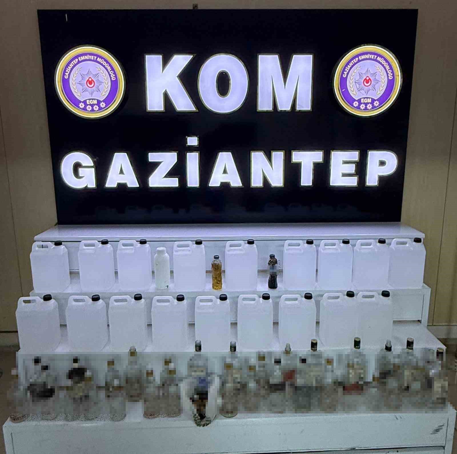 Gaziantep’te sahte alkol operasyonu: 4 kişi tutuklandı
