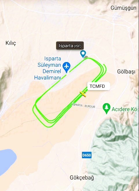 Havalimanında başarılı 3 tur atan uçak 2 saat sonra düştü
