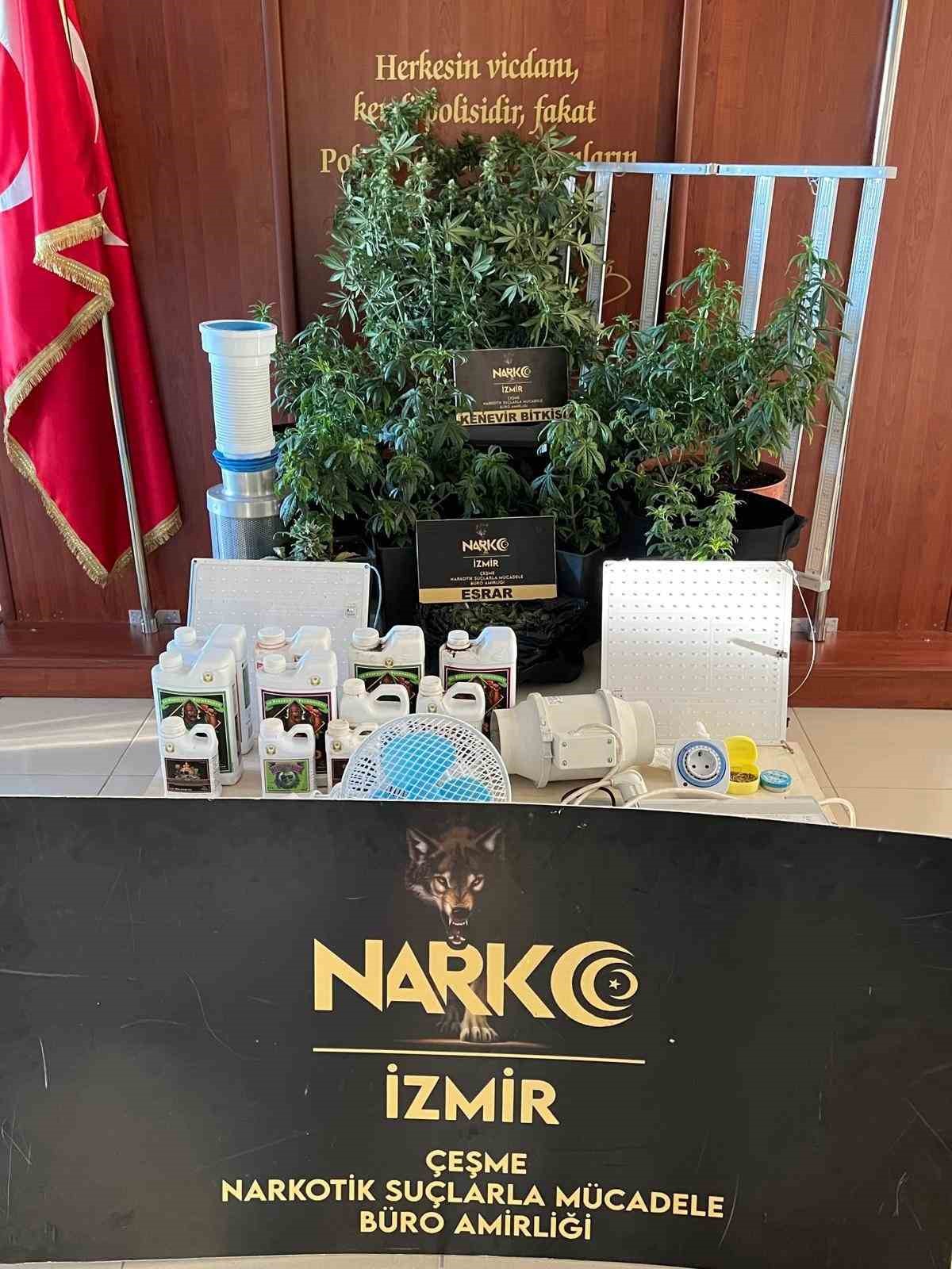 İzmir’de narkotik polisinden zehir tacirlerine baskın: 3 tutuklama
