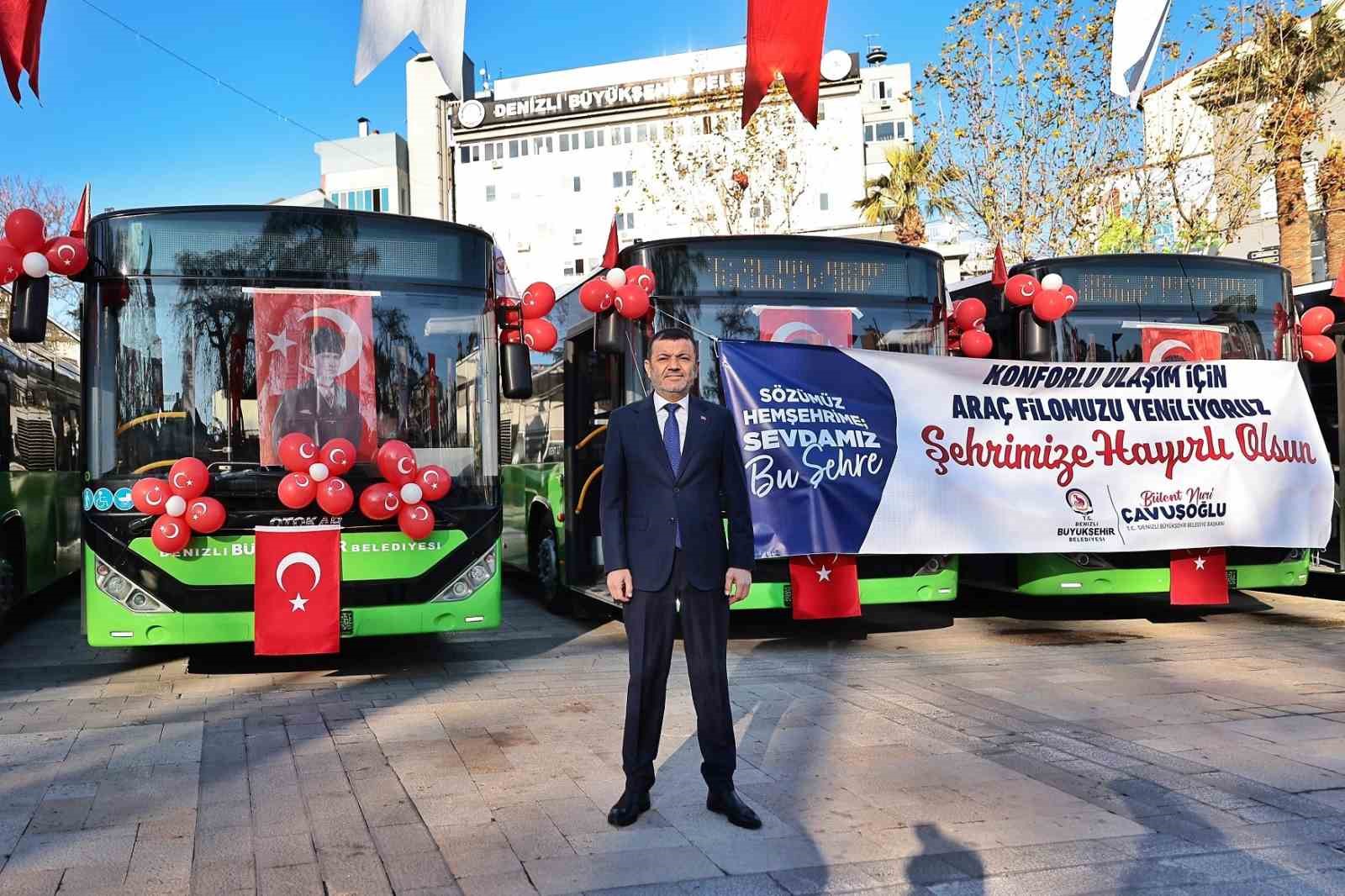 200 milyonluk yeni araçları tanıtan Başkan Çavuşoğlu’ndan Denizli’ye raylı sistem müjdesi
