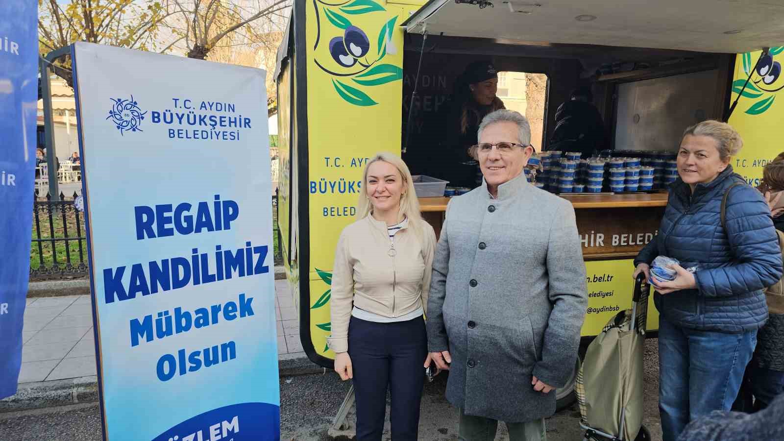 Büyükşehirden Nazillili vatandaşlara ’Kandil Helvası’ ikramı
