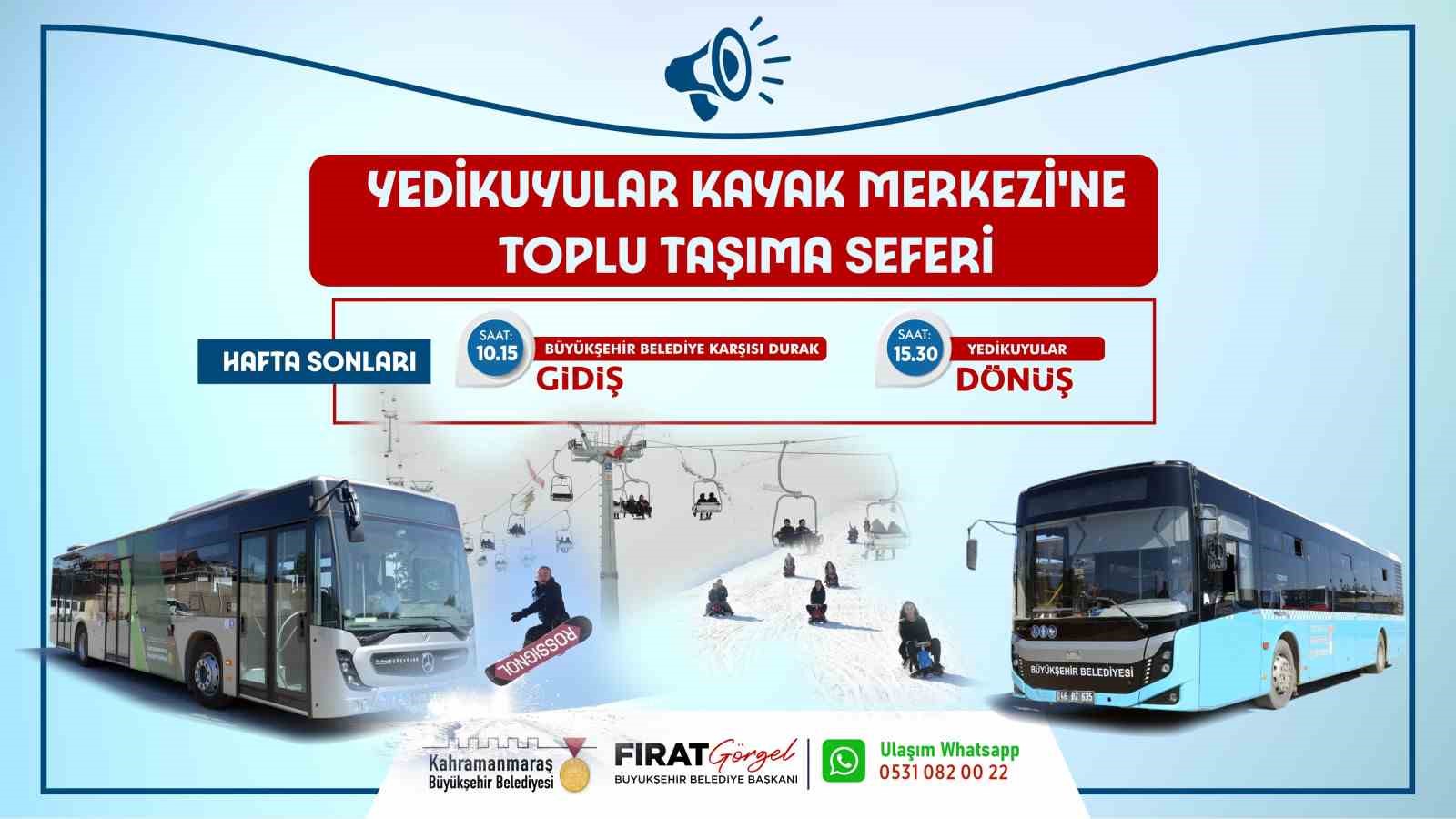 Yedikuyular Kayak Merkezi’ne otobüs seferleri başlıyor
