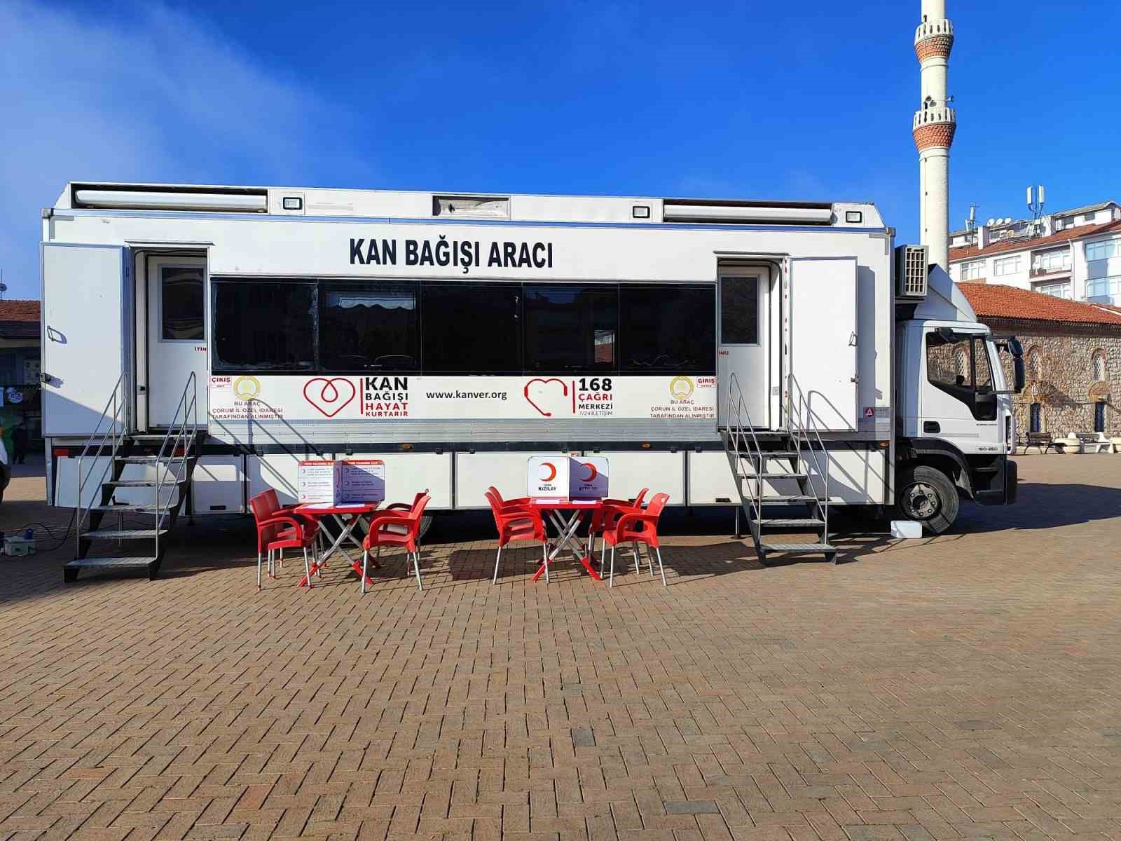 Alaca’da kan bağışına yoğun ilgi
