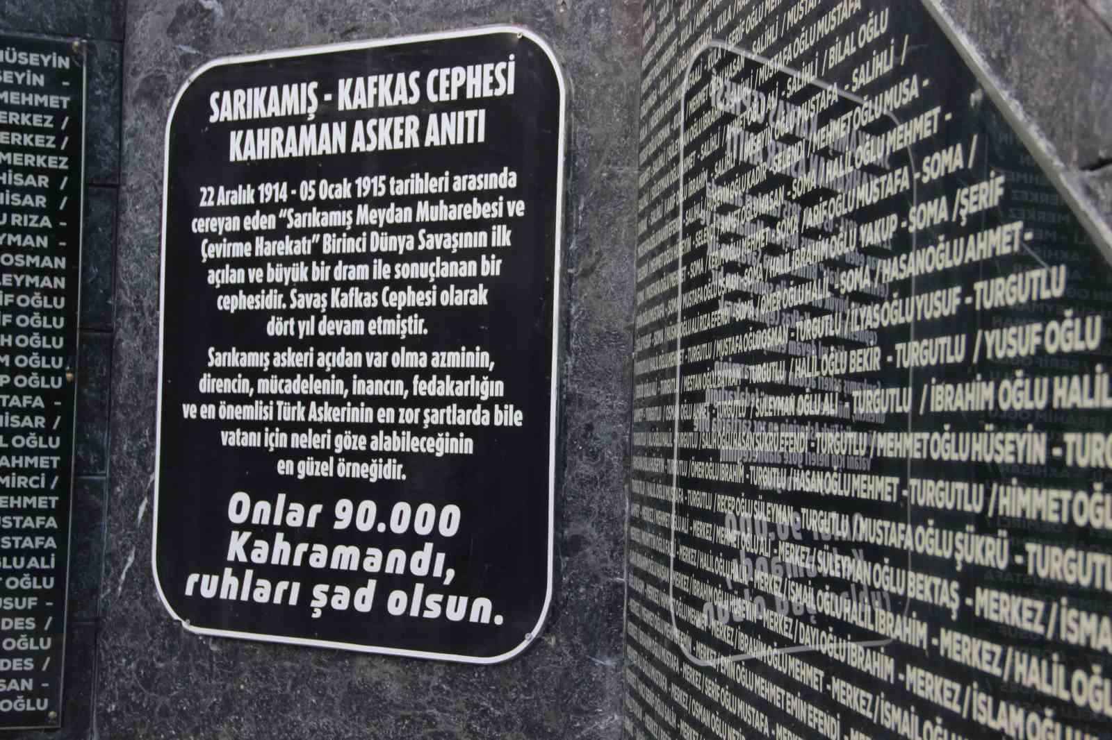 Sarıkamış şehitleri Manisa’da anıldı
