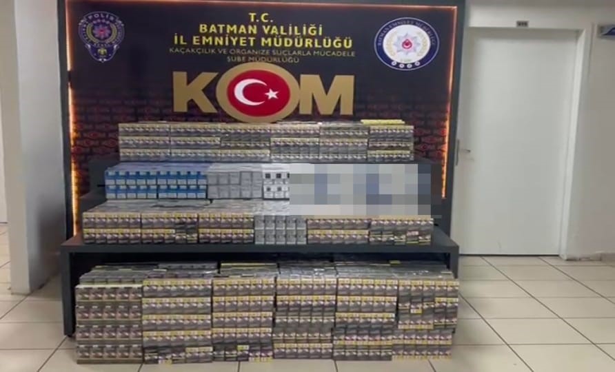 Batman’da kaçakçılık için kamyonun kasasında yapılan gizli bölme pes dedirtti
